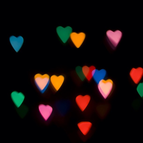 let's fall in love with neon hearts.
